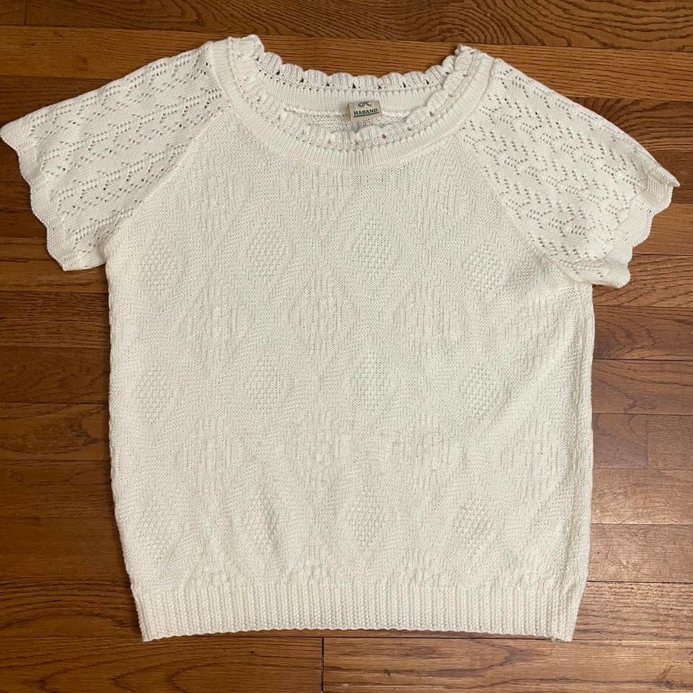 Vintage summer weight short sleeve sweater
